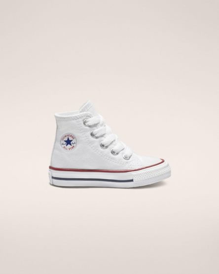 Tenisi Inalti Baieti Converse Chuck Taylor All Star Clasici Albi | RO OETAJ639